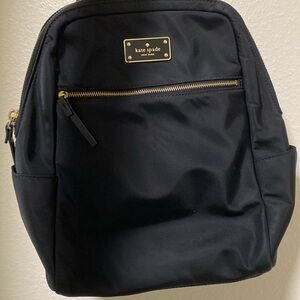 Kate Spade Nylon Black Backpack
